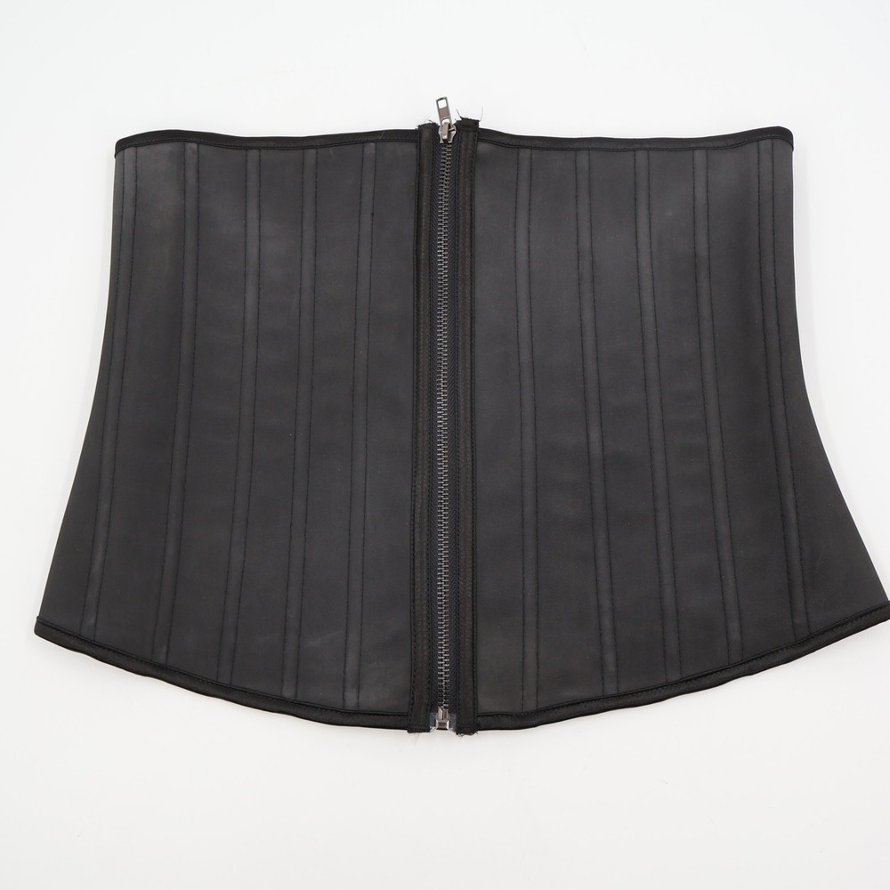 Unbranded Waist Trainer Cincher Womens XXL Black Zipper Front Firm Compression